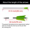 AMEYXGS Archery Flu flu Arrows and Judo Arrow Tips 30 Inch Mix Carbon Arrow Spine 500 with 4 Turkey Feather for Compound Bow Recurve Bow Competition and Target Practice(Pack of 12) (Green 3#) view 4