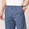 Amazon Essentials Men's Classic-Fit Wrinkle-Resistant Pleated Chino Pant (Available in Big & Tall), Indigo, 30W x 28L view 4