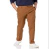 Amazon Essentials Men's Slim-Fit Wrinkle-Resistant Flat-Front Chino Pant, Dark Khaki Brown, 34W x 29L view 1