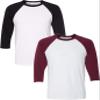 Canvas Bella Mens Triblend 3/4-Sleeve Baseball T-Shirt (3200) 2 Pack view 1