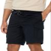 Amazon Essentials Men's 9" Elastic Waist Cargo Shorts, Black, X-Large view 3