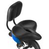 MOONCOOL Oversized Bike Seat with Backrest, 11.5"  9.5" Wide Padded Saddle with Back-Support Cushion, Fits 7/8 (22.2 mm) Seat Posts for Bicycle, Tricycle & Exercise Bikes view 1