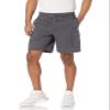 Amazon Essentials Men's 9" Elastic Waist Cargo Shorts, Dark Grey, Small view 1