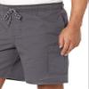 Amazon Essentials Men's 9" Elastic Waist Cargo Shorts, Dark Grey, Small view 3