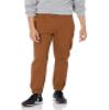 Amazon Essentials Men's Straight-Fit Chino Jogger Pant, Dark Khaki Brown, Medium view 1