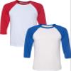 Canvas Bella Mens Triblend 3/4-Sleeve Baseball T-Shirt (3200) 2 Pack view 1