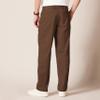 Amazon Essentials Men's Classic-Fit Wrinkle-Resistant Pleated Chino Pant (Available in Big & Tall), Brown, 40W x 34L view 2