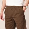 Amazon Essentials Men's Classic-Fit Wrinkle-Resistant Pleated Chino Pant (Available in Big & Tall), Brown, 40W x 34L view 4