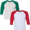 Canvas Bella Mens Triblend 3/4-Sleeve Baseball T-Shirt (3200) 2 Pack view 1