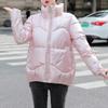 HZCX FASHION Womens Quilted Metallic Puffer Jackets Thicken Parka Warm Coats 2020090403P50-PI-US L TAG XL view 2