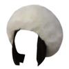 YASHANG Women Fur Headband Faux Furry Neck Ears Warmer Cossack Elastic Soft Hairband Hat White view 1