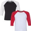 Canvas Bella Mens Triblend 3/4-Sleeve Baseball T-Shirt (3200) 2 Pack view 1