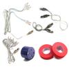 LEONARK Fencing Foil & Epee & Saber Equipment Kit - Universal Body Cords Mask Cords (Clear Wire), Foil Tape Fencing Tester Epee Gap Gauge for Training & Competition view 1