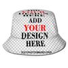 Custom Bucket Sun Hats for Women or Men, Personalized Your Name or Picture Breathable Foldable Fisherman's Caps, DIY Sun Protection Hat for Summer Beach Outdoor Traveling Black view 1