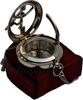 Personalized Brass Sundial Compass - Engraved, Antique Finish - Corrosion Resistant - 3 Inch - Dad Gift view 1