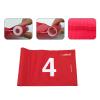 XCELLENT Mini Golf Putting Green Flag and Hole Cup for Yard Practice Set, Golf Pin Flag Hole Cup Set, Portable 2-Section Fiberglass Golf Flag Sticks, Gifts Idea,4 Pack (4Pack Red #1,2,3,4) view 3