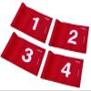 XCELLENT Mini Golf Putting Green Flag and Hole Cup for Yard Practice Set, Golf Pin Flag Hole Cup Set, Portable 2-Section Fiberglass Golf Flag Sticks, Gifts Idea,4 Pack (4Pack Red #1,2,3,4) view 4