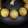 JAJAFOOK Unisex Golden Silk Nanmu Buddha Bead Bracelet Wooden Rosary Buddhist Prayer Meditation Bracelet view 3