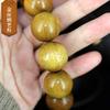 JAJAFOOK Unisex Golden Silk Nanmu Buddha Bead Bracelet Wooden Rosary Buddhist Prayer Meditation Bracelet view 4