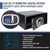 Barska 0.85 Cu Ft Digital Biometric Safe with Keypad Fingerprint Scanner, ADA Compliant LED Display, Interior Light, Motorized Steel Locking Bolts, Secure Home Office Safe view 2
