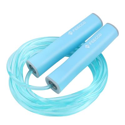 FEECCO Jump Rope for Kids, Pink and Blue Jump Ropes for Boys and Girls, Adjustable Rope for Children, with Premium Quality Ball Bearings, Robust Handles