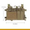 OneTigris Triple Mag Pouch with Utility Pouch Tactical Placard for M4 Magazines & Pistol Magazines view 3