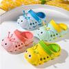 JUXI Toddler Clogs Girls Boys Clogs Garden Shoes EVA Lightweight Summer Slipper Cartoon Slides Baby Comfort Sandals (White,8) view 2