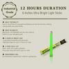 12 Industrial Grade Glow Sticks/ 6 inches Ultra Bright Light Sticks Emergency Light Sticks for Camping Accessories, Hurricane Supplies,Earthquake, Survival Kit and More - Lasts Over 12 Hours (Green) view 4