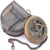 Compass Sundial for Dad Compass Compass Engarved Antique Compass Custom Gift Brass Sundial Compass Fathers Day, dad Gift view 1
