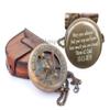 Compass Sundial for Dad Compass Compass Engarved Antique Compass Custom Gift Brass Sundial Compass Fathers Day, dad Gift view 1