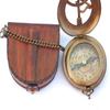 Compass Sundial for Dad Compass Compass Engarved Antique Compass Custom Gift Brass Sundial Compass Fathers Day, dad Gift view 2