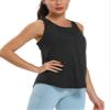 Aeuui Womens Workout Tops for Women Racerback Tank Tops Mesh Yoga Shirts Athletic Running Tank Tops Sleeveless Gym Clothes Dark Grey view 2