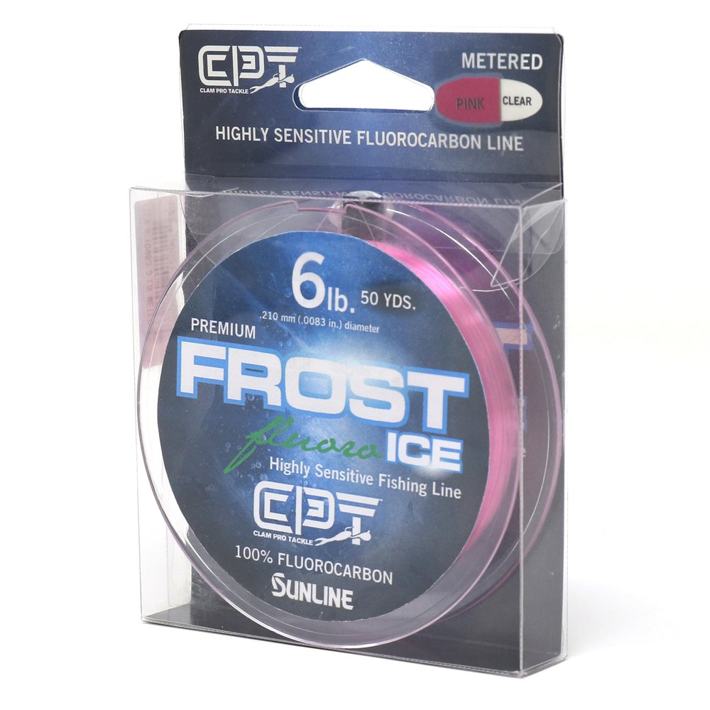 CLAM Pro Tackle 14562 CPT Frost Line Fluorocarbon - 3lb - Metered (Pink/Clr) - 200 Yard