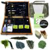 Colorado Angler Fly Tying Kit for Fly Fishing - Fly Tying Kit for Beginners & Enthusiasts, Includes Rotary Fly Tying Vise, Wooden Box and DVD Included view 1