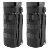 2 Pack Tactical Molle Gear Pouches, Military Back Pouch, Molle Attachments Waterproof Small Utility Pouch (Black) view 1