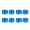8pcs Carbon Steel Replace Skateboard Truck Hardware Set Longboard Screw Nut, Blue view 4
