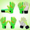 Jalunth Soccer Goalkeeper Goalie Gloves Kids Youth Goal Keeper Field Player Glove Boys Girls Ages 7-8 Years Old Anti-Slip Latex Palm Soft Pu Hand Back Green Size 6 view 2
