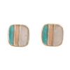 Fashion Cute Enamel Clip on Earrings Non Piercing for Women Charm Ear Clip (XHEJ259-Square enamel) view 1