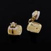 Fashion Cute Enamel Clip on Earrings Non Piercing for Women Charm Ear Clip (XHEJ259-Square enamel) view 3