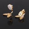 Fashion Cute Small Butterfly Enamel Cartoon Clip on Earrings Non Piercing for Women Charm Ear Clip (XHEJ259-Pink butterfly) view 2