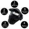 Tactical Mask Airsoft Masks, for Airsoft BB Hunting, CS Game Full Face Tactical Gear, Impact Resistant with Goggles, Motocross Skiing Outdoor Activities view 4