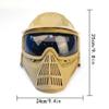 Tactical Mask Airsoft Masks, for Airsoft BB Hunting, CS Game Full Face Tactical Gear, Impact Resistant with Goggles, Motocross Skiing Outdoor Activities view 2