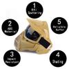 Tactical Mask Airsoft Masks, for Airsoft BB Hunting, CS Game Full Face Tactical Gear, Impact Resistant with Goggles, Motocross Skiing Outdoor Activities view 3