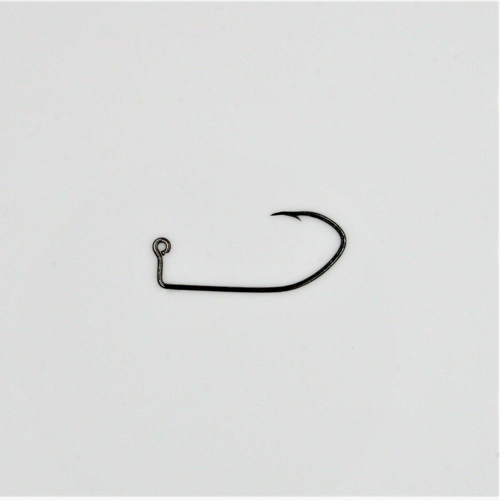 1000 - Eagle Claw 500BP Black Pro V Lil Nasty Sickle Style Jig Hooks for Molds