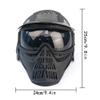 Tactical Mask Airsoft Masks, for Airsoft BB Hunting, CS Game Full Face Tactical Gear, Impact Resistant with Goggles, Motocross Skiing Outdoor Activities view 2