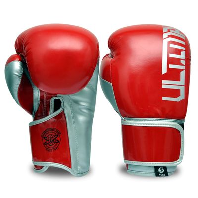 PFG Ultimate Training Boxing Gloves - MMA Muay Thai Training & Bag Work (Red, 14oz)