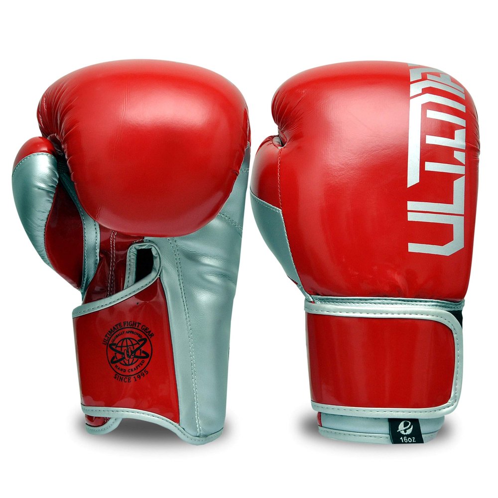 PFG Ultimate Training Boxing Gloves - MMA Muay Thai Training & Bag Work (Red, 14oz)