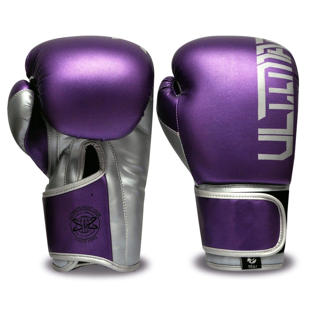 PFG Ultimate Training Boxing Gloves - MMA Muay Thai Training & Bag Work (Purple, 12oz)