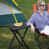 SUNNYFEEL Folding Camping Table - Lightweight Aluminum Portable Picnic Table, 18.5x18.5x24.5 Inch for Cooking, Beach, Hiking, Travel, Fishing, BBQ, Indoor Outdoor Small Foldable Camp Tables view 4
