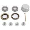 ECCPP Boat Trailer Hub Kit 4 Bolt 1 L44643 Silver Tapered Spindle Galvanized 2,000 Lbs Axle Kit view 2